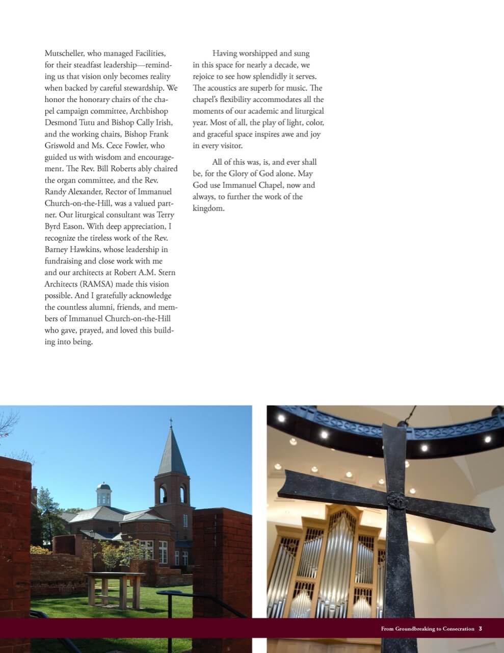 VTS Chapel Book